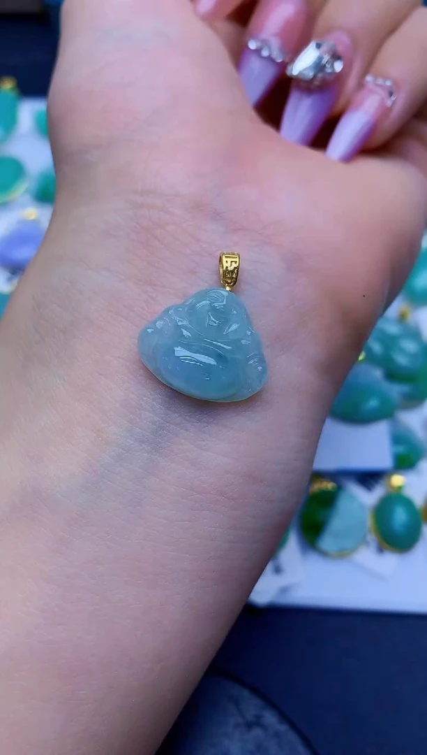 翡翠未镶嵌颈饰缅甸天然翡翠a货