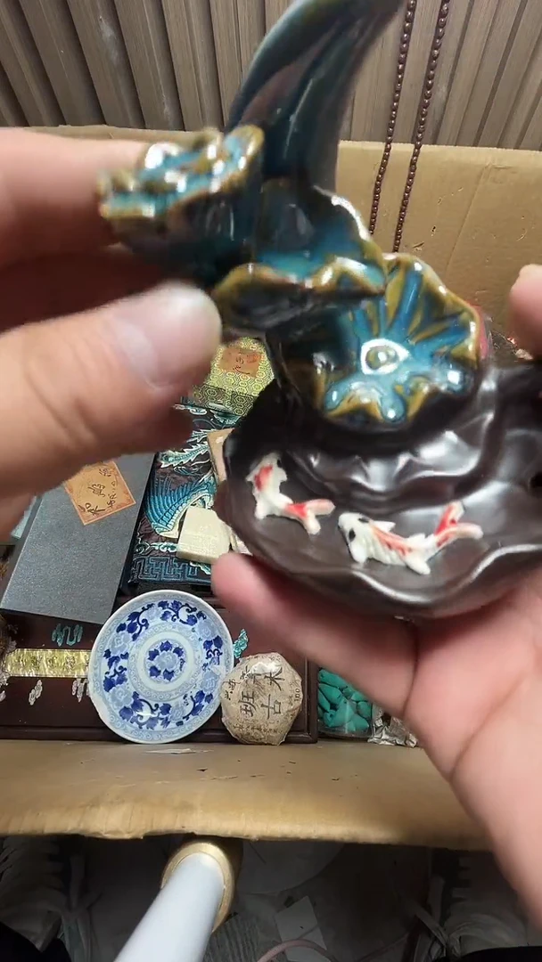 茶宠瓷器瓷器瓷器微瑕