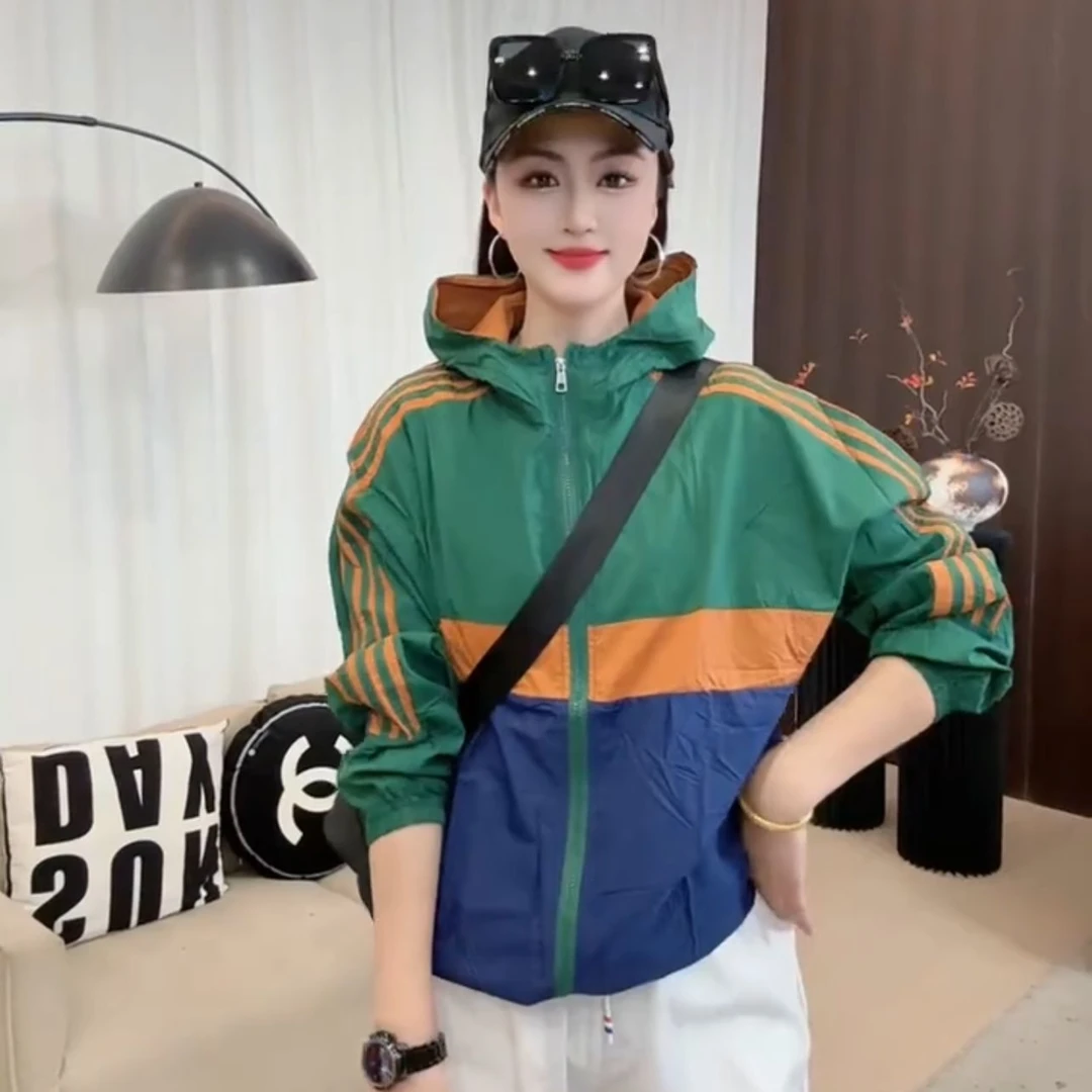 撞色拼接洋气减龄短外套2025夏季新款上班族通勤风女装轻薄空调衫