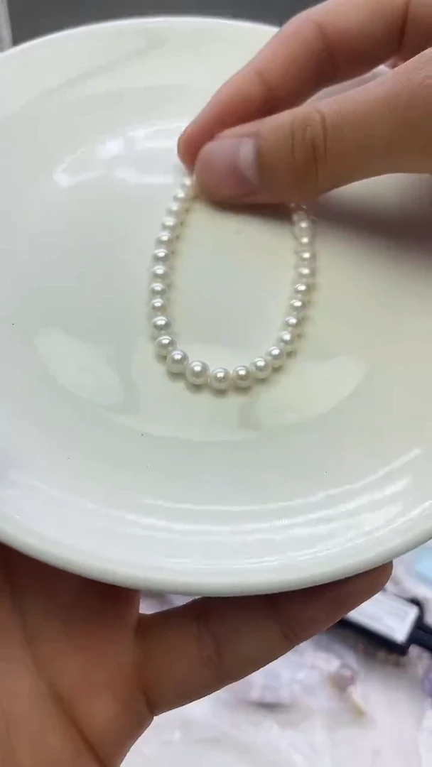 未镶嵌手链淡水珍珠白色系手链