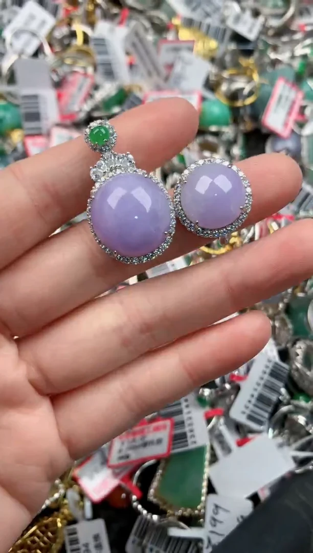 银S925镶嵌戒指翡翠444           9