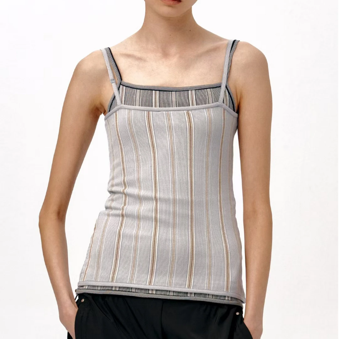 LOW CLASSIC  设计师品牌【output】立体线条针织背心