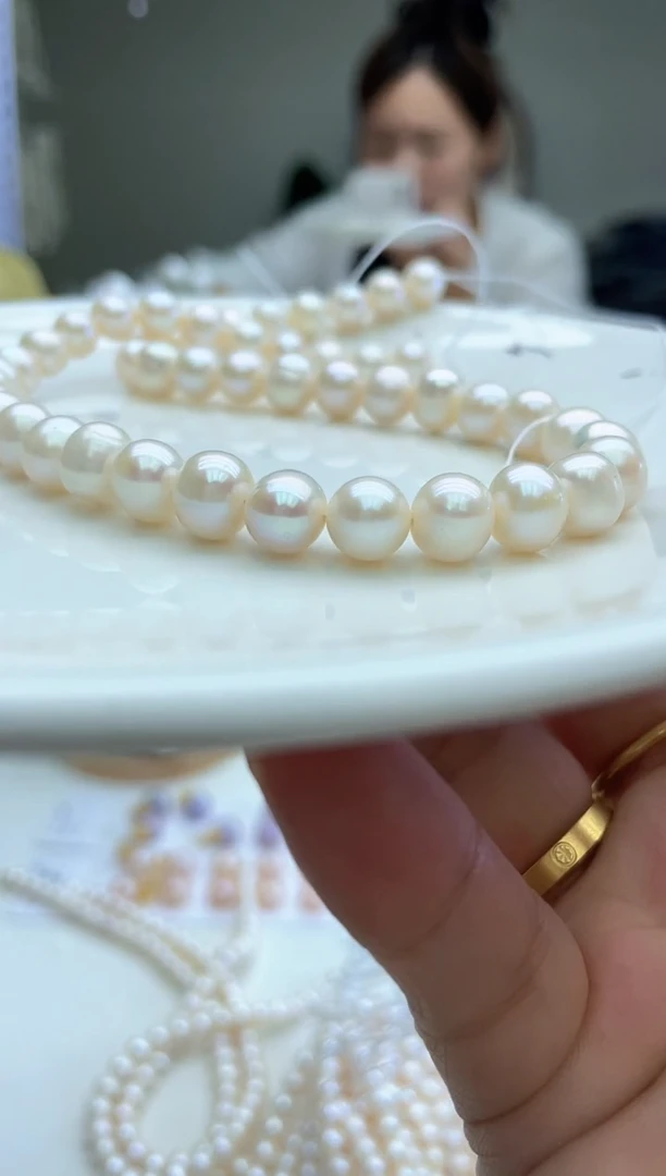 未镶嵌项链淡水珍珠（无）白色系 8-9mm（多样性发一）