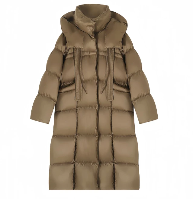 【丹丹专属】长款白鸭绒羽绒服冬季保暖中长款羽绒服9020