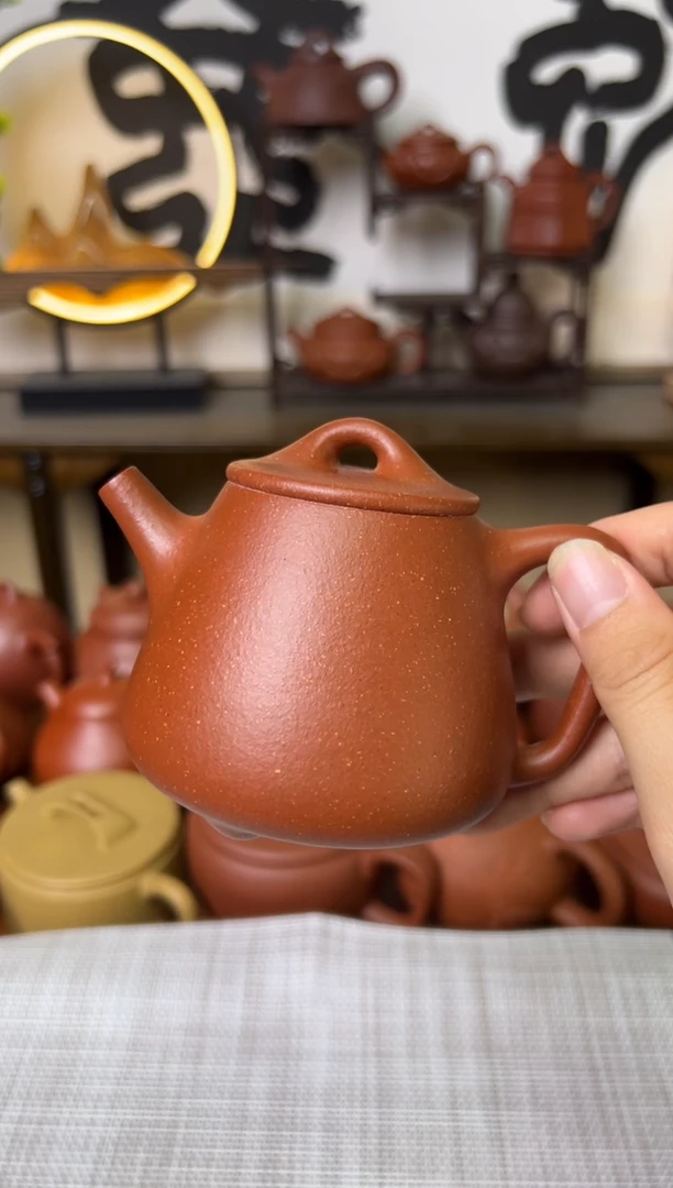 茶壶段泥红降坡高石瓢壶200CC-甘来兵