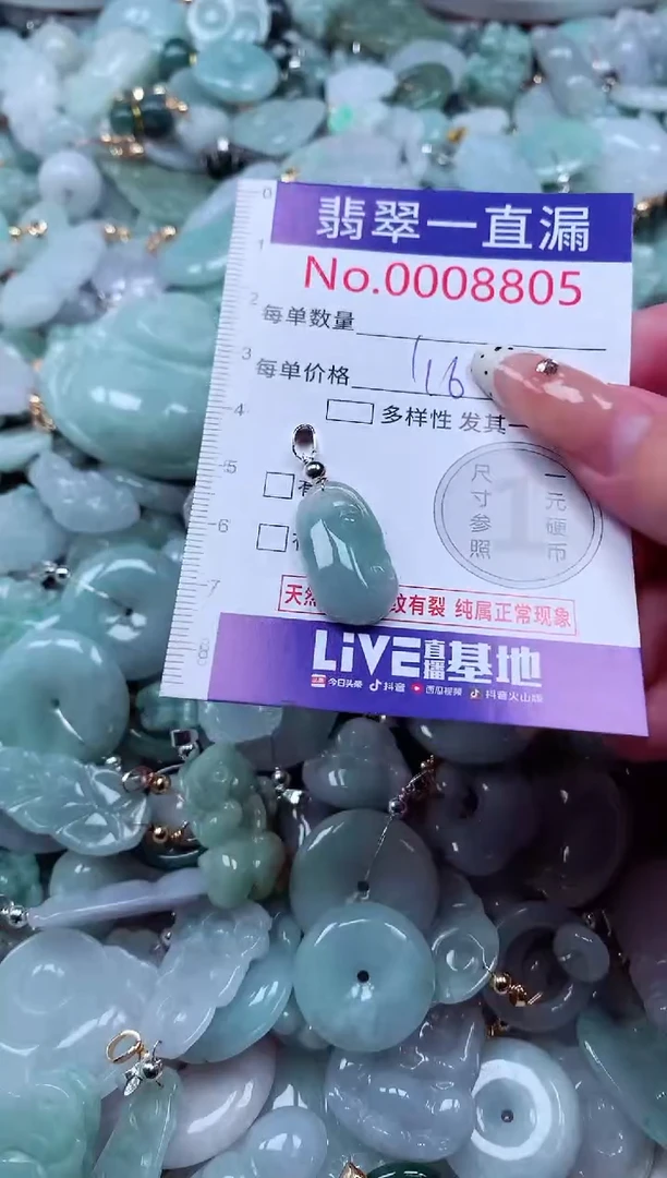 翡翠未镶嵌吊坠(不含链)8805