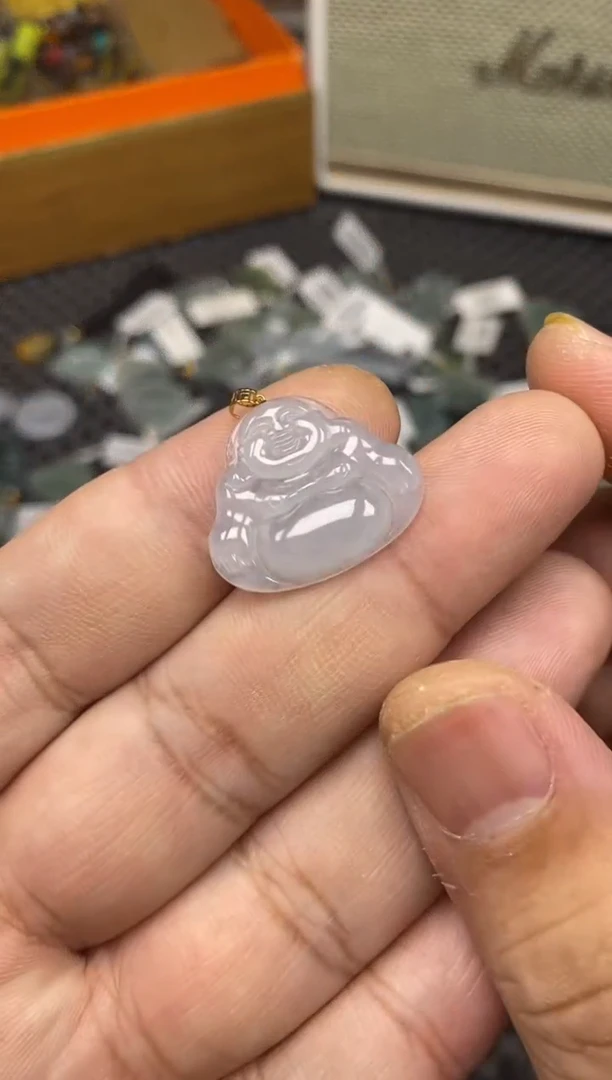 【闪购商品】翡翠吊坠(不含链)18K金镶嵌53396