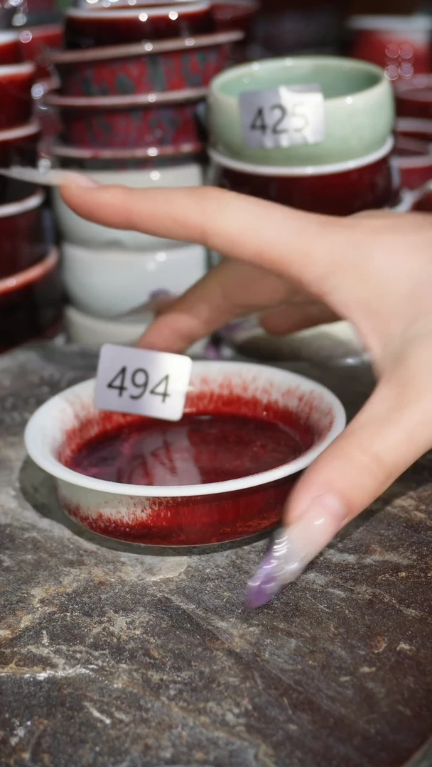 摆件陶精品窑变钧瓷茶器