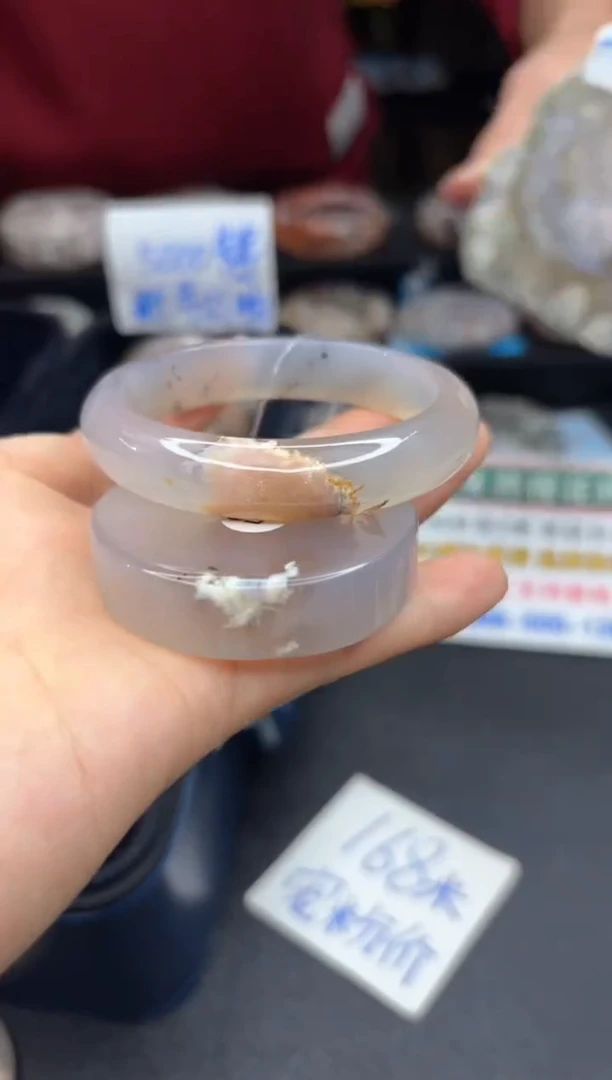 【闪购商品】石英质玉手镯未镶嵌756（52圈赠送镯心）