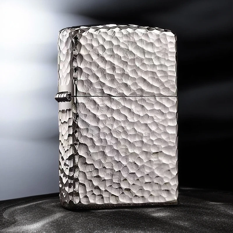 ZIPPO打火机 陨石坑 205镀银煤油打火机 DYJ1