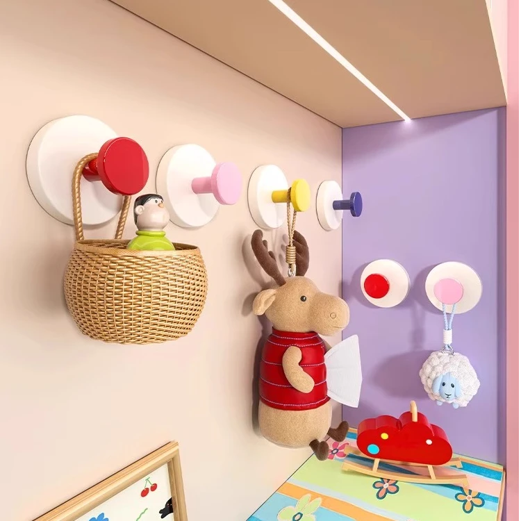 玄关吸盘挂钩免打孔强力承重粘胶入户门口放钥匙神器挂帽子置物架