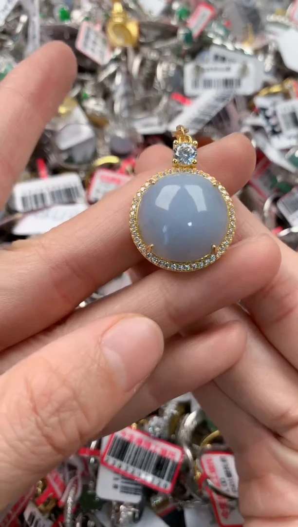 银S925镶嵌戒指翡翠888   10