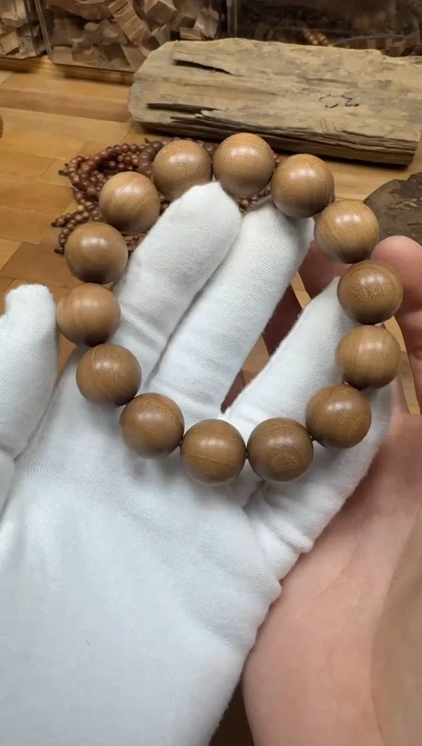 檀香木手串/手链老山檀香四剖料1.6单圈