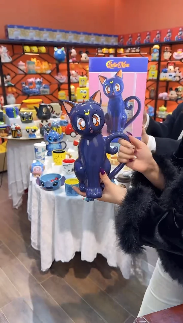 瓷片@@露娜猫陶瓷水壶（礼盒）