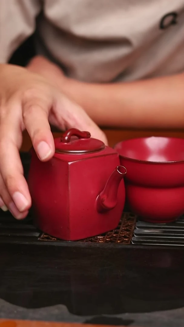 @@方型竹节壶+葫芦杯