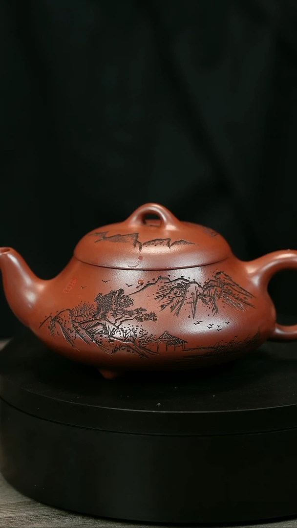 茶壶紫砂H****AH2208李小琴山景汉堂石瓢