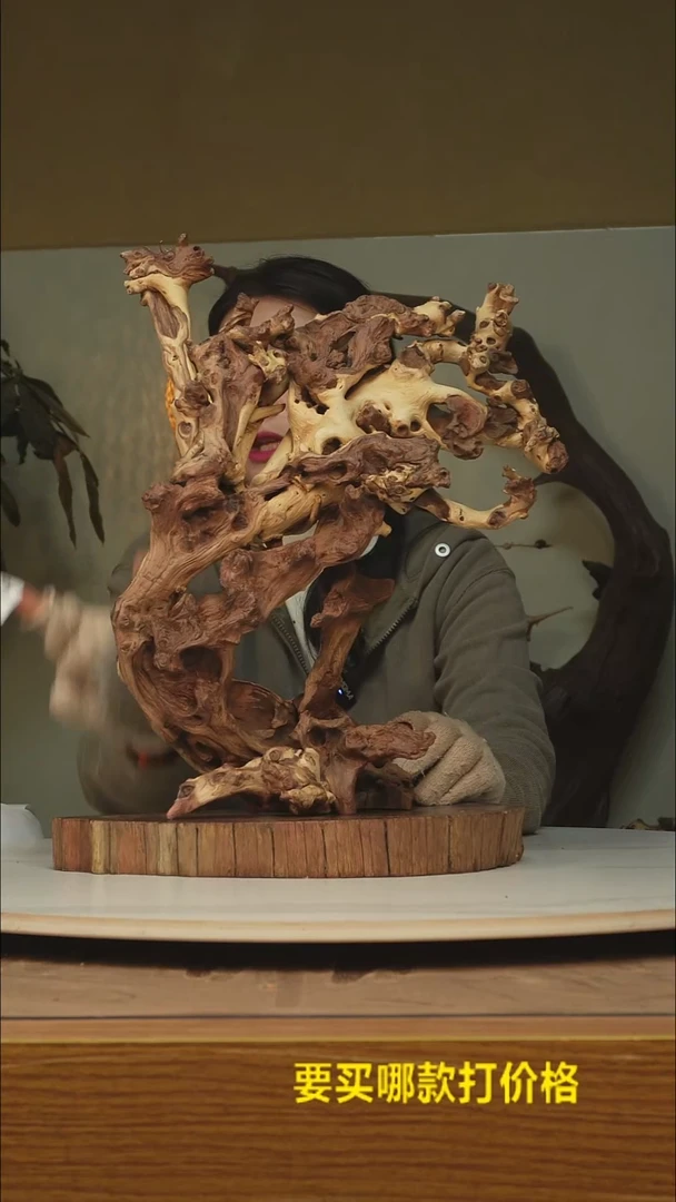 木日**恒根雕摆件类867