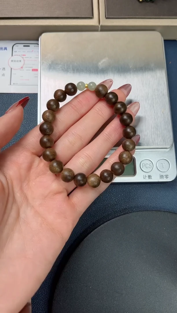【闪购商品】沉香手串海南莺歌绿棋楠沉水级高油老料8mm单圈