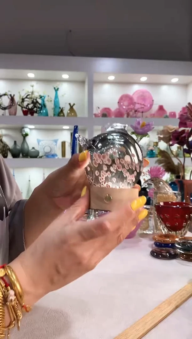 慕忆家手作琉璃花瓶小号