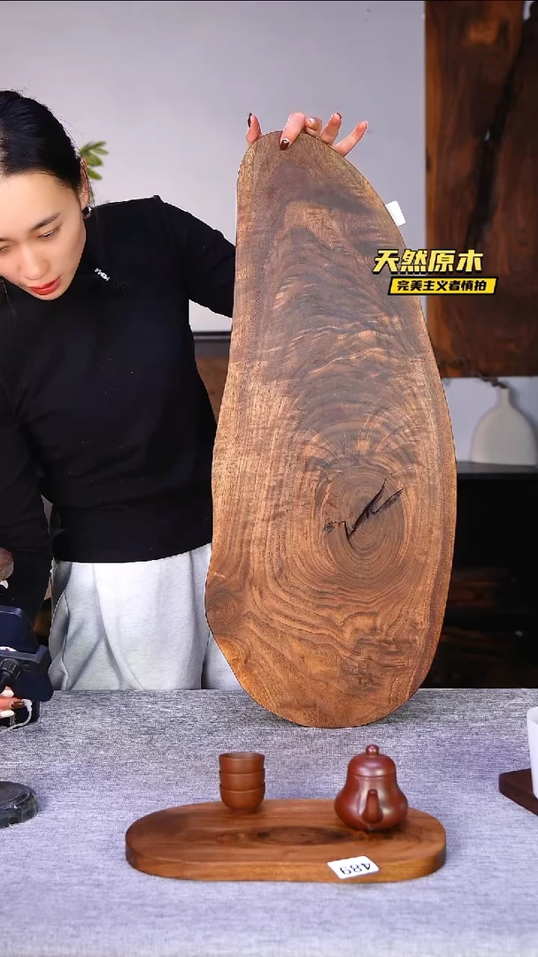 木北美黑胡桃原木.干裂疤结不属于商品质量问题完美主义者慎拍