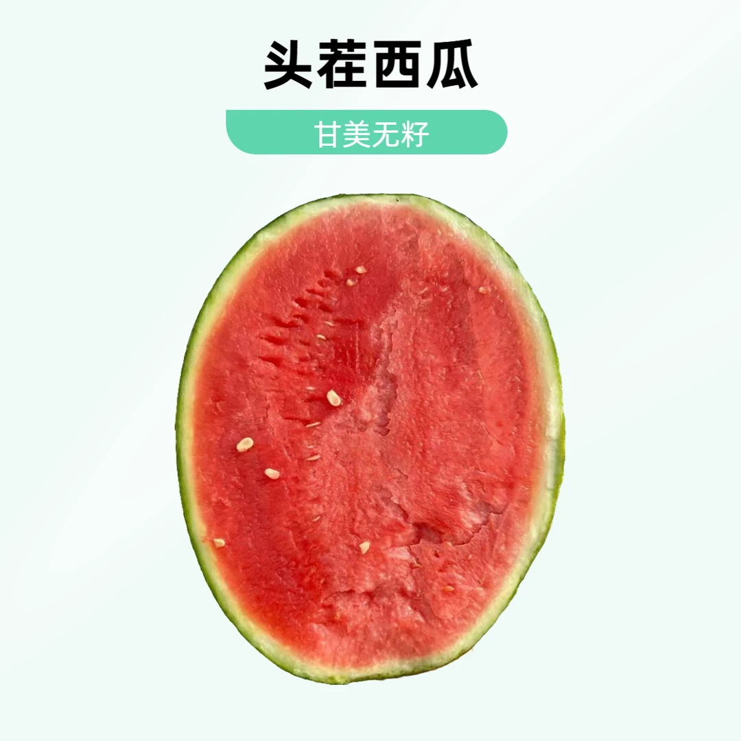 【次日达】头茬超甜甘美西瓜西瓜新鲜水果无籽薄皮西瓜3到9斤广东省