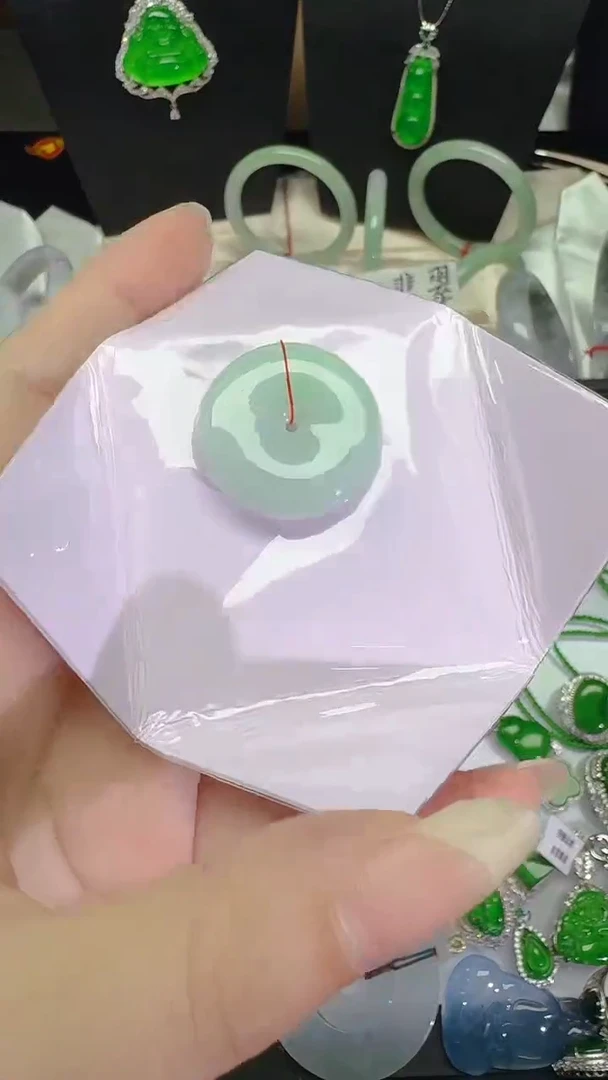 吊坠(不含链)未镶嵌翡翠翡翠平安扣吊坠