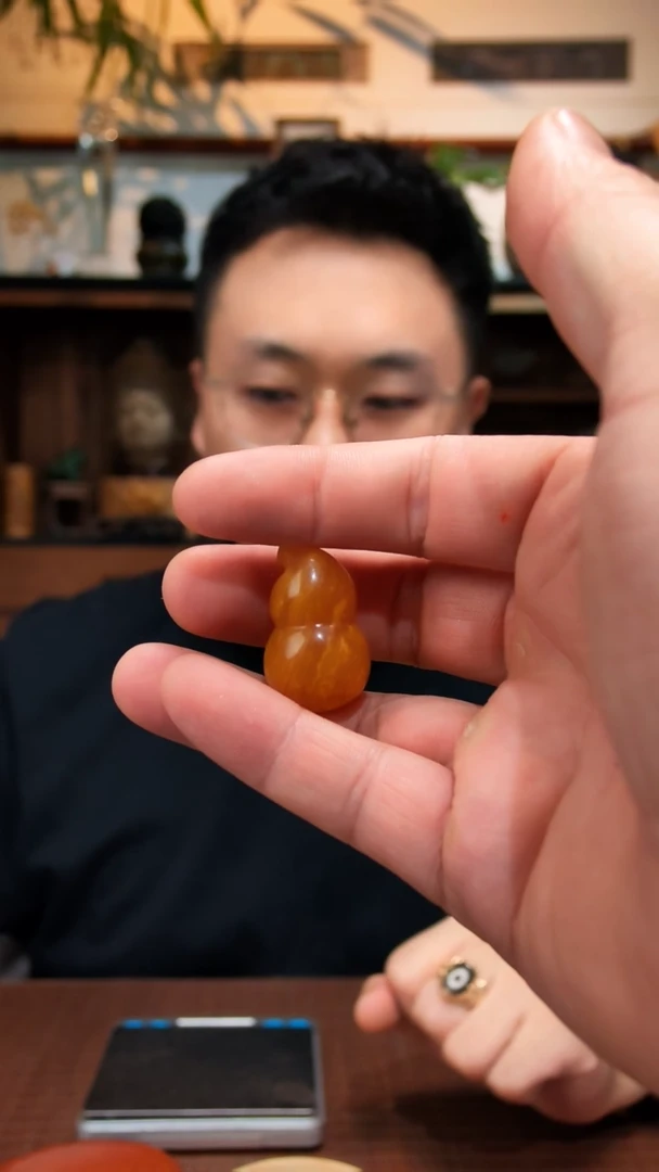 裸石蜜蜡未镶嵌蜜蜡葫芦GW编绳