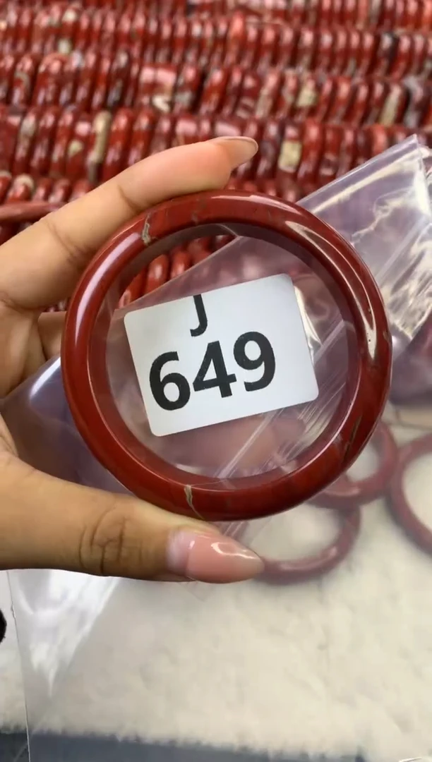 【闪购商品】碧石红碧石手镯未镶嵌649-55