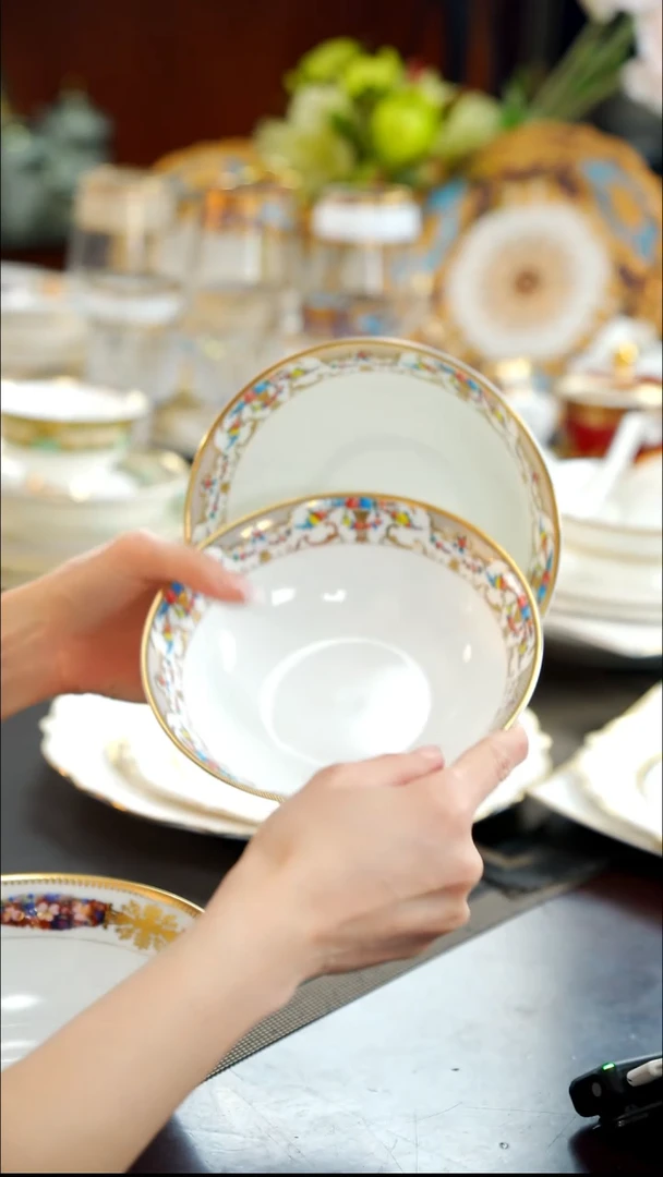 瓷片6英寸水果碗2个