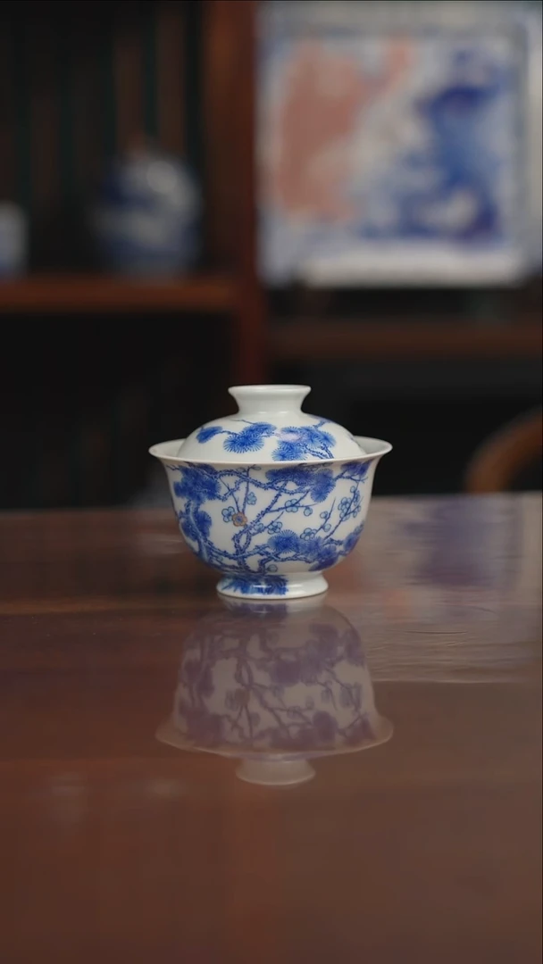 空山明月 新斗彩 松竹梅
