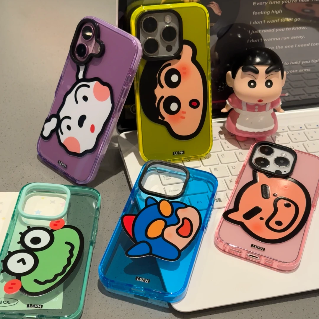 欧克里里动感超人小新适用苹果16promax手机壳15/14三合一131211