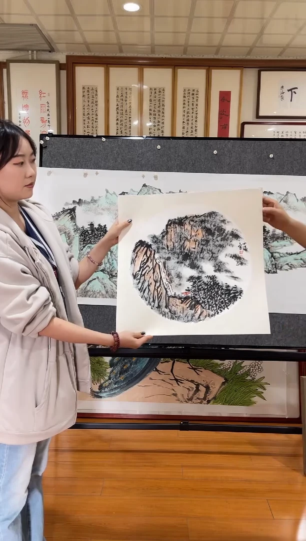 国画李老师山水作品