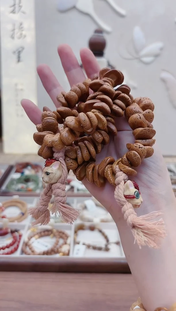 把件桃核B179海盗猫