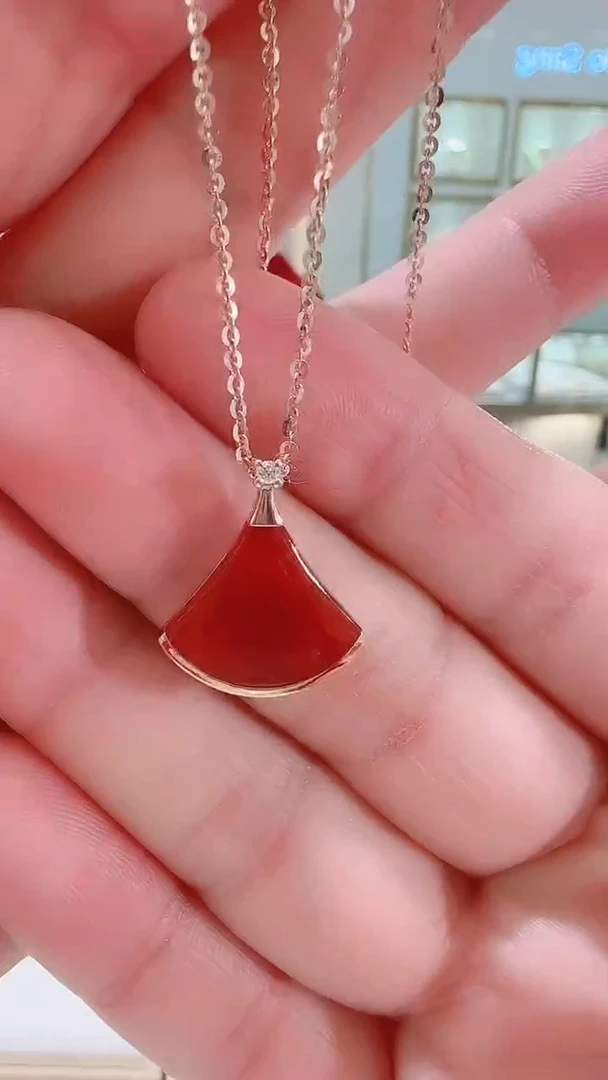 【闪购商品】玛瑙/玉髓套链18K金镶嵌套链