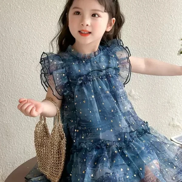 糖玉品牌高货女童连衣裙【海洋之星】偏小建议拍大