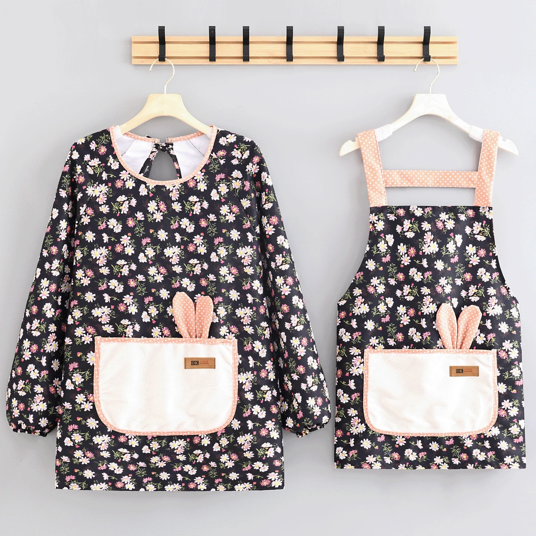 成人防泼水舒适围腰耐穿透气围裙防油厨房做饭干活罩衣外穿工作服