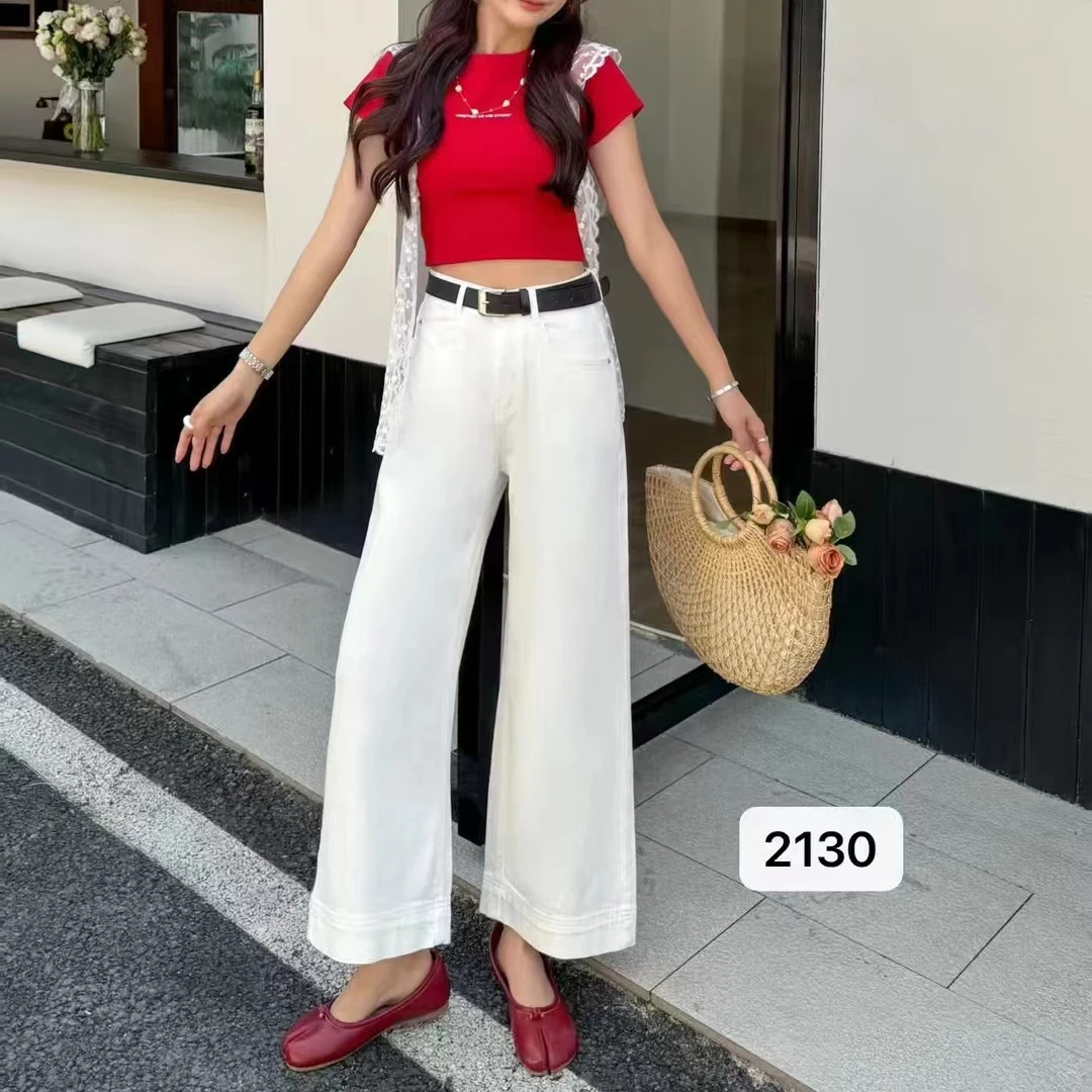 2025新款牛仔九分直筒裤（可调不退）