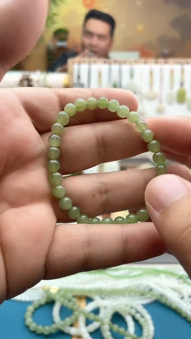 未镶嵌手串和田玉约卡6mm