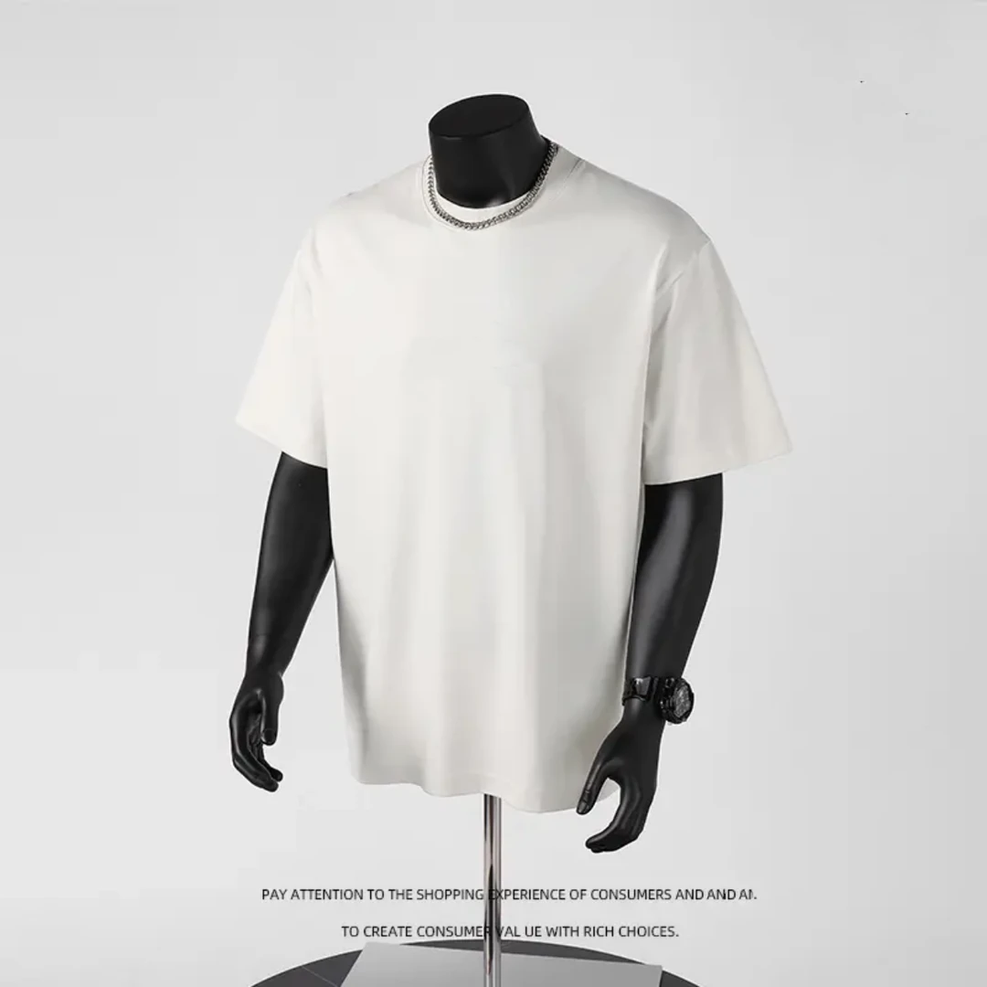 280克短袖 运动T恤厚款百搭上衣休闲圆领短袖春秋通用8053