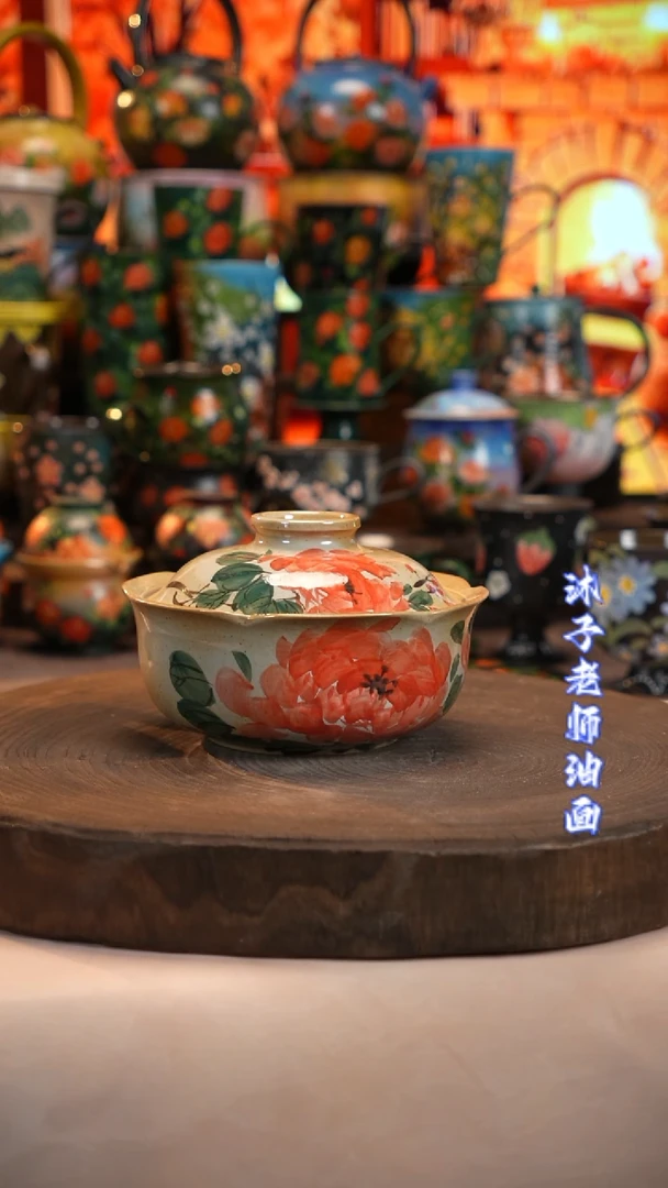 油画   釉下彩  碗