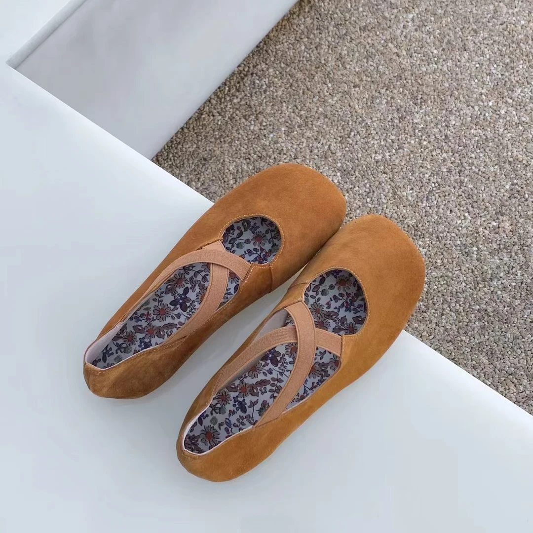 好优雅的芭蕾交叉带小单鞋F78-2