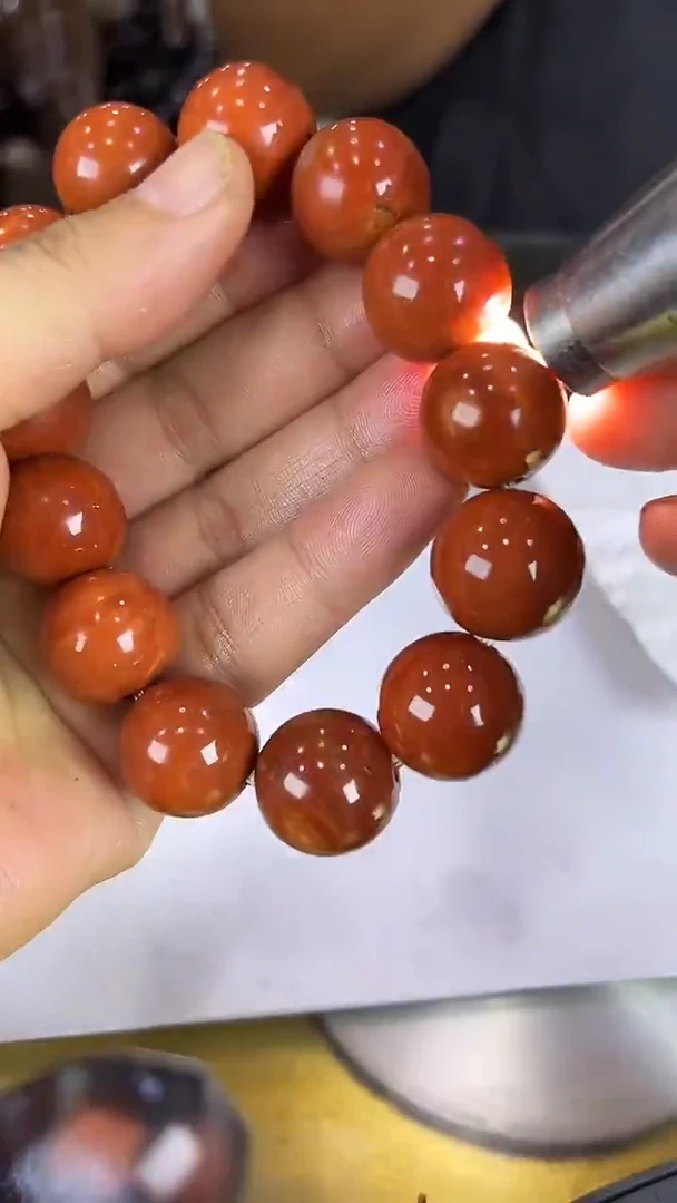 缅甸天然树化玉手串