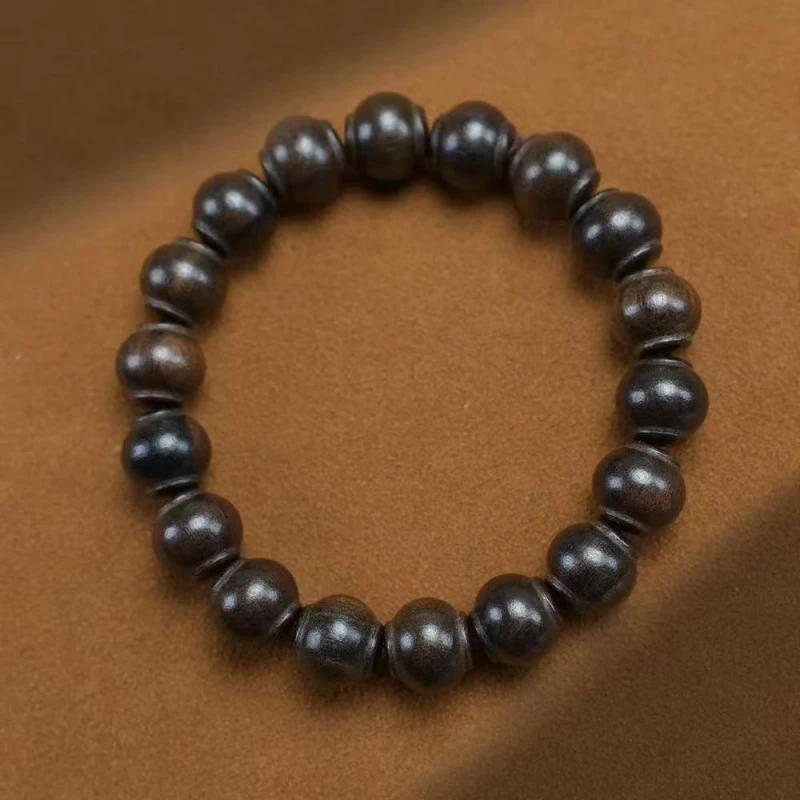 天然黑柿木佛珠手串 LQ195