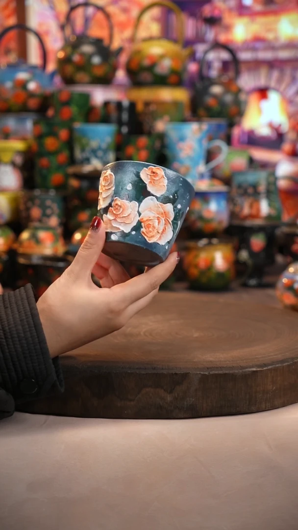 油画   釉下彩   杯子