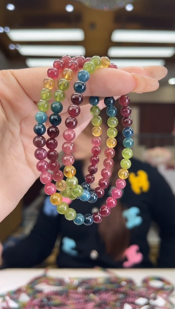 【闪购商品】碧玺/未镶嵌6mm+碧玺多圈多样性发货22