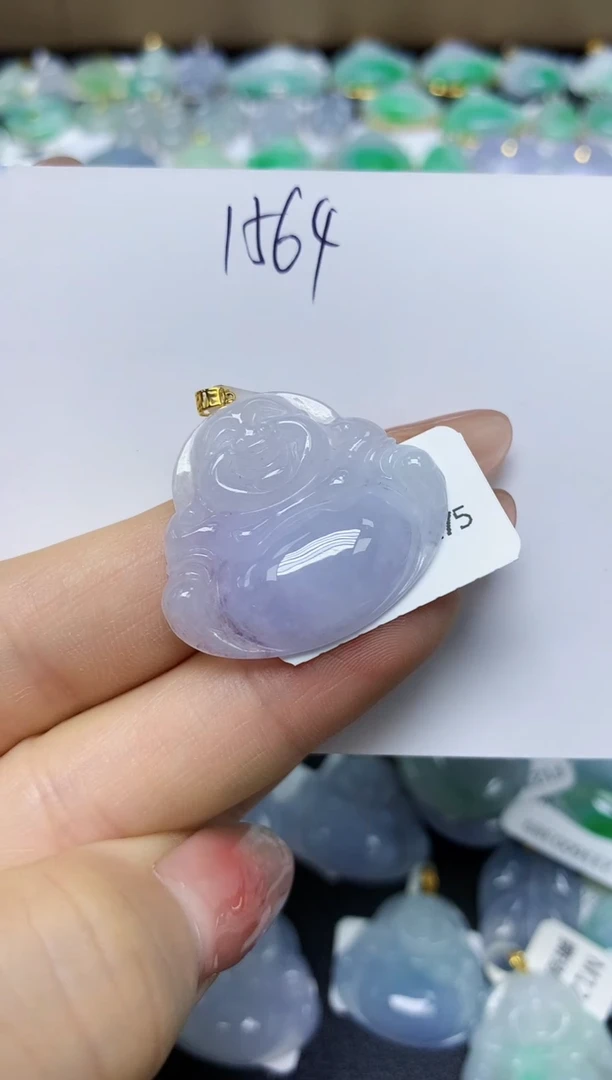 翡翠18K金镶嵌颈饰 天然缅甸翡翠A货