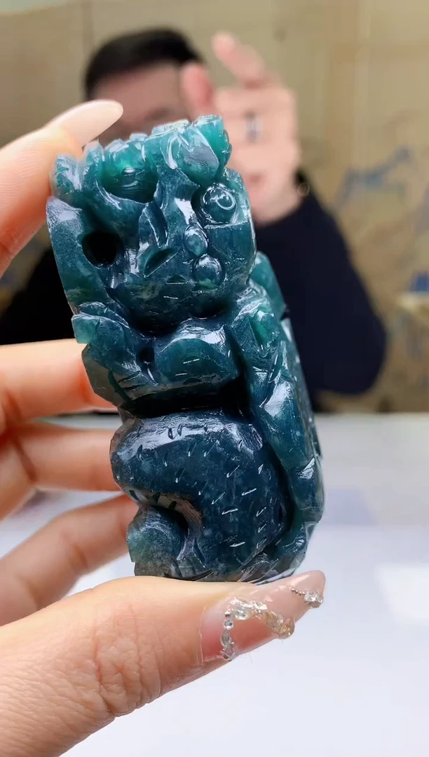 【闪购商品】定制翡翠未镶嵌5152ty-毛货挂件29