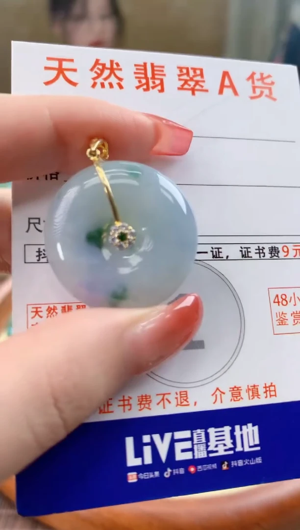 颈饰未镶嵌翡翠天然A货翡翠挂件