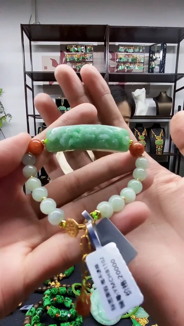 翡翠未镶嵌颈饰翡翠手串