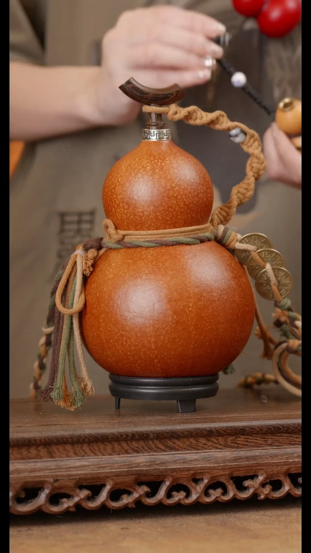 204号精品天然大漆酒葫芦一物一拍~